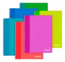 Cuaderno Husares Trendy espiralado tapa rígida, 16x21cm. 120 hojas rayadas