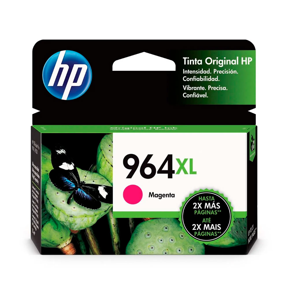 CARTUCHO ORIGINAL HP 964XL 3JA55AL, Alto Rendimiento Magenta