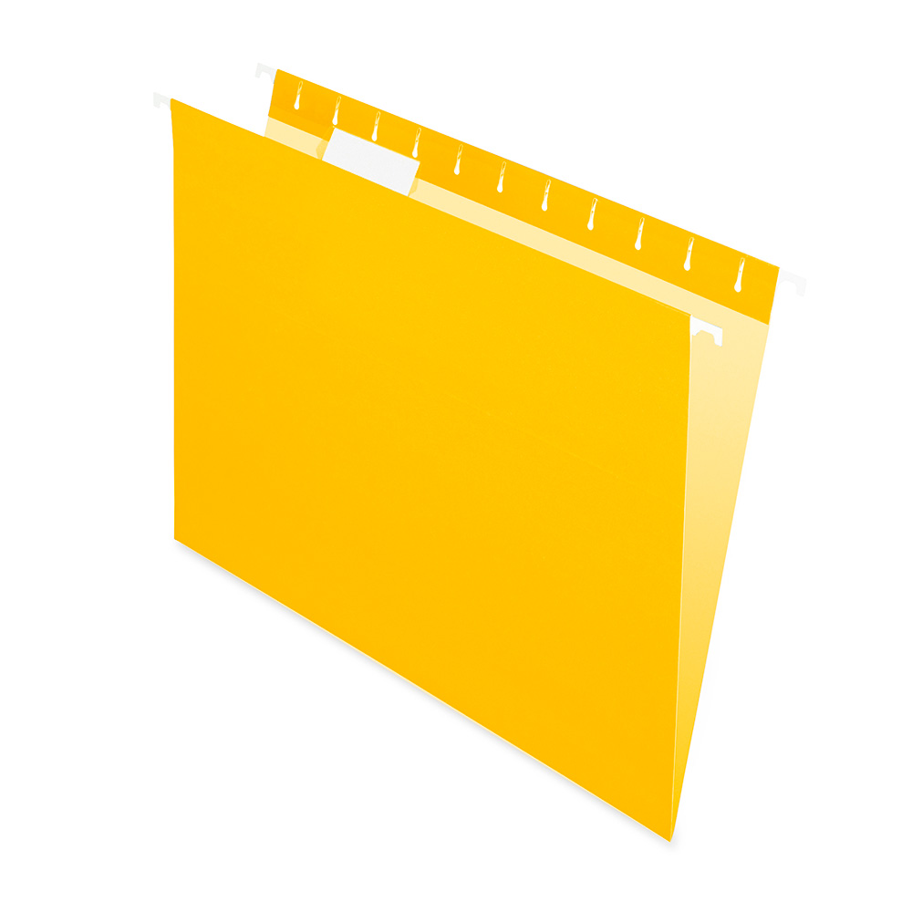 Carpeta Colgante Nepaco amarilla, caja de 25 unidades