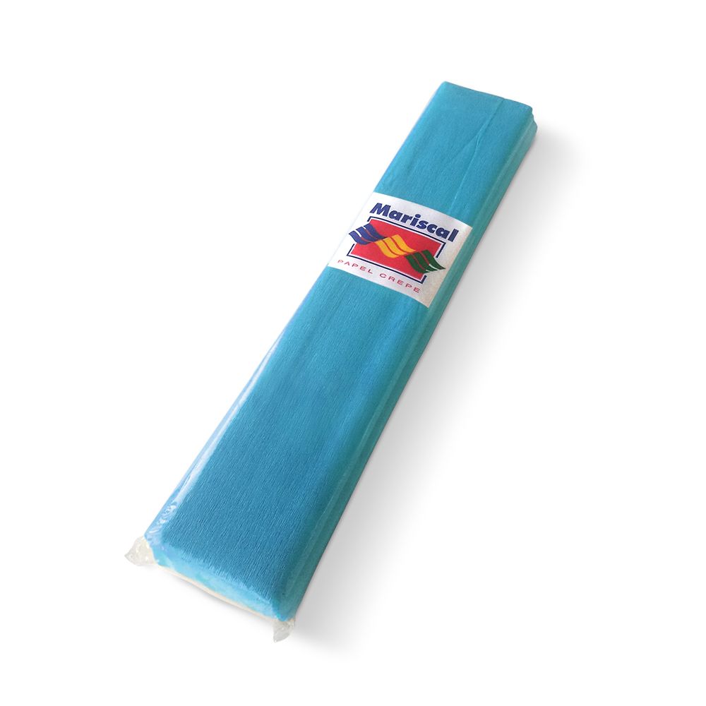 Papel Crepe Mariscal celeste, pack de 10 unidades