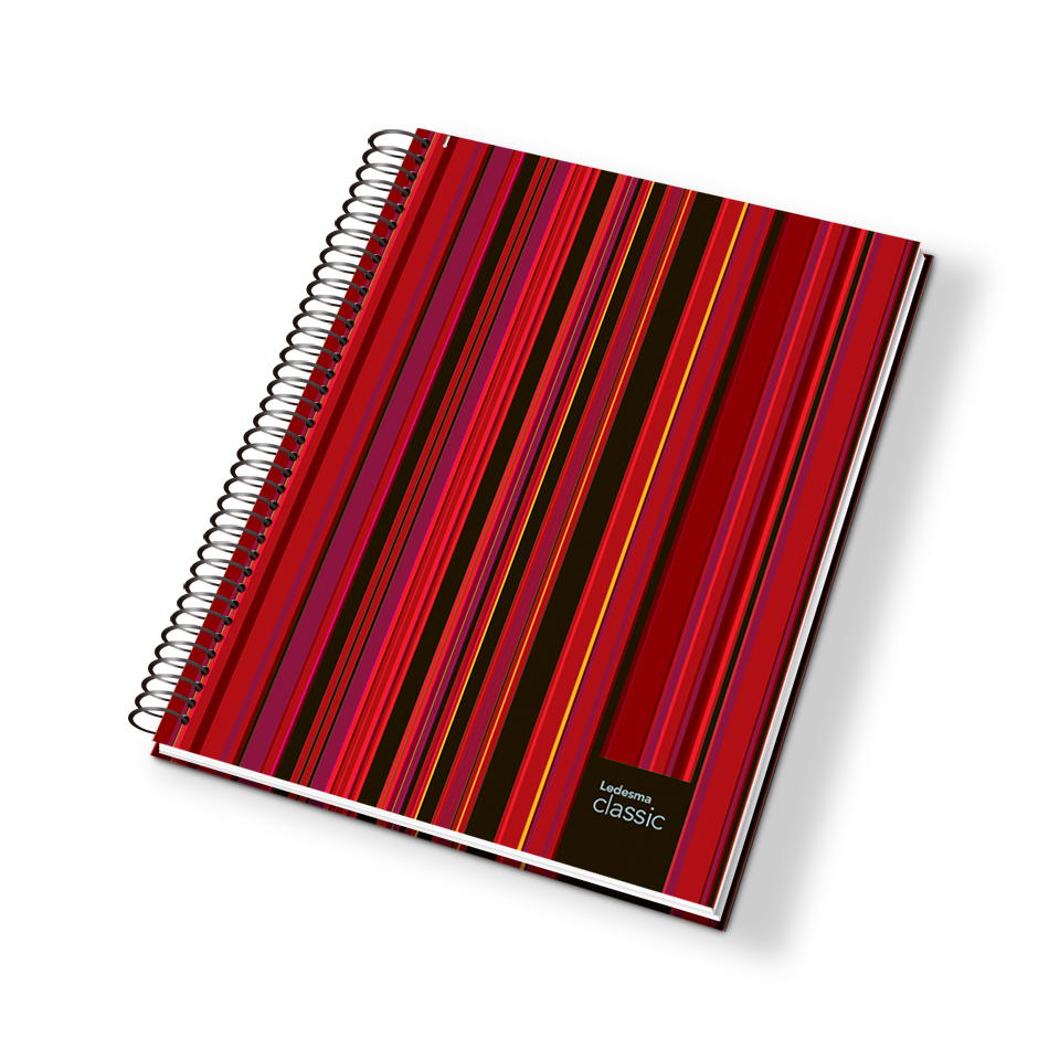Cuaderno Classic espiralado tapa rígida, 22x29cm. 84 hojas cuadriculadas