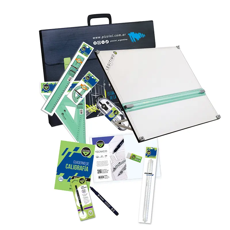 Kit para Dibujo Técnico Full Pizzini 7753F, 40 x 50cm.