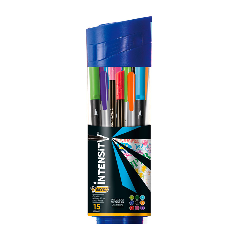 Kit Bic Intensity Microfibras con Estuche de Regalo, 15 piezas (D)