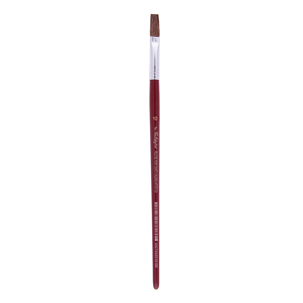 Pincel chato Van Orley N° 10, pack de 12 unidades