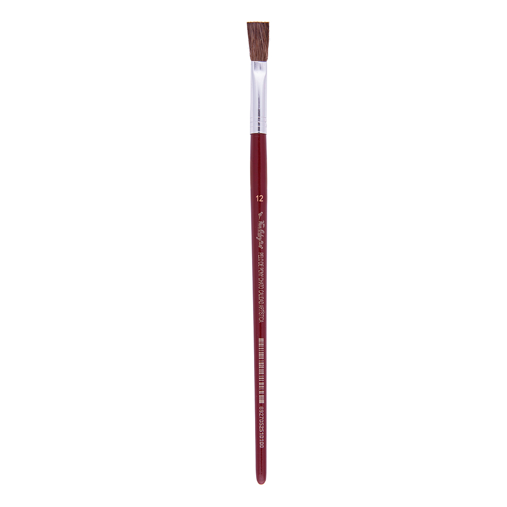 Pincel chato Van Orley N° 12, pack de 12 unidades