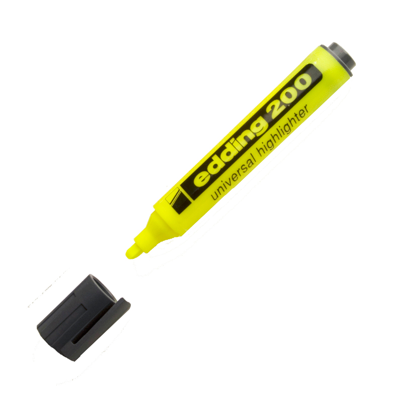 Resaltador Redondo Edding 200 amarillo (F)