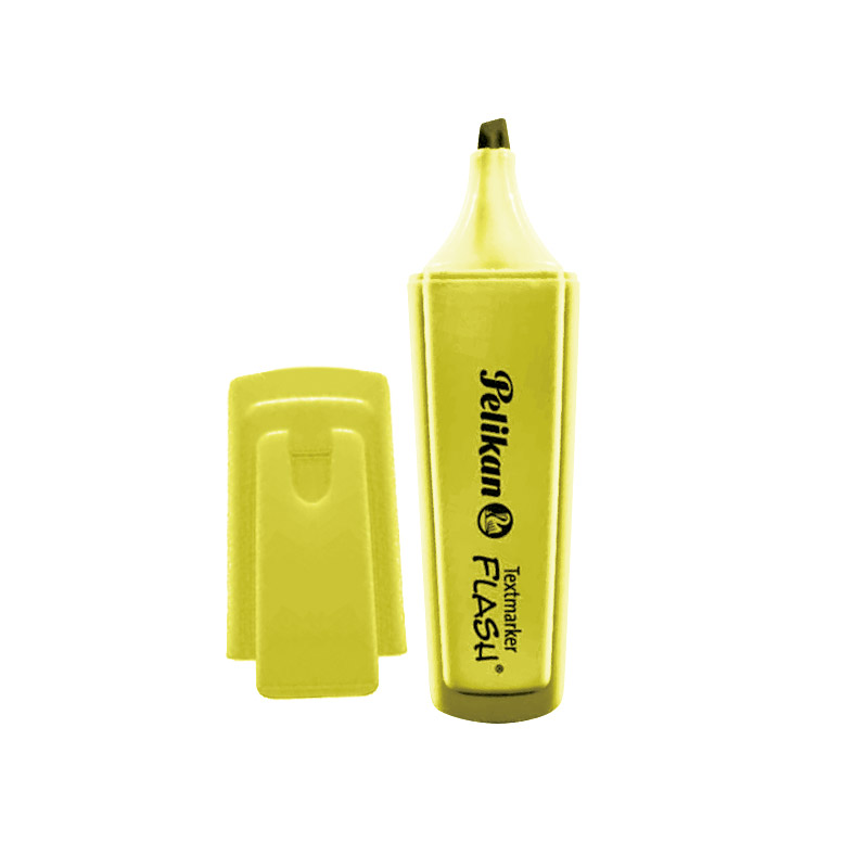 Resaltador Chato Pelikan Text Flash amarillo(D)