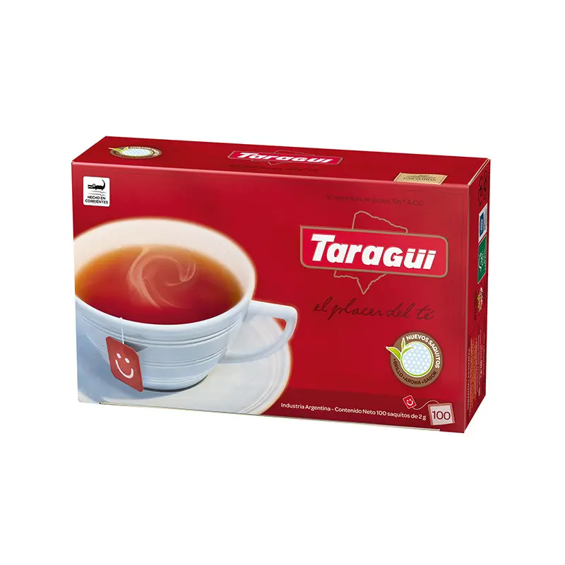 Té Negro Taragüí, caja de 100 saquitos(E)