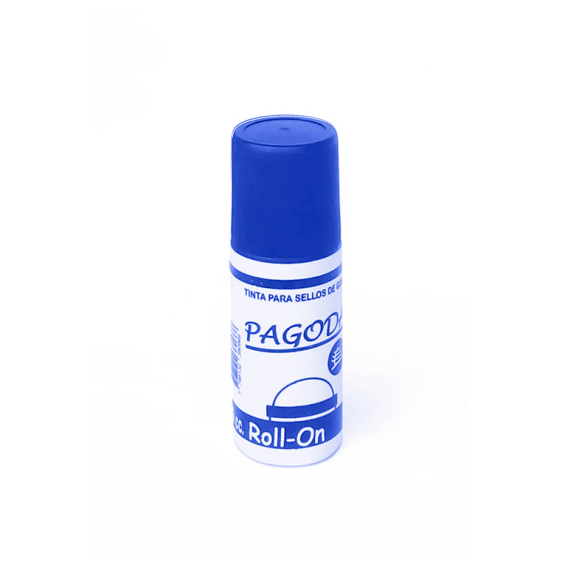 Tinta para sellos de goma rolón Pagoda azul 70cc. (D)