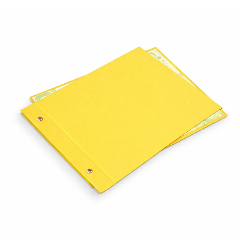 Carpeta Nº5 PVC Forrada Amarilla