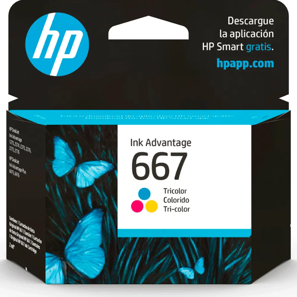 Cartucho Original HP 3YM78AL #667AL Tricolor