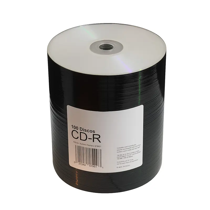 CD-R Disco 52x por 100 unidades