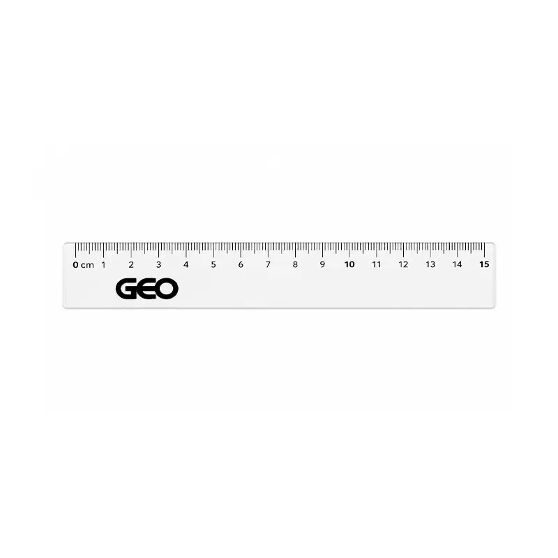Regla plástica GEO Eco Cristal de 15cm. (E)