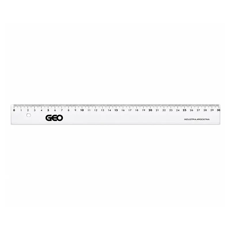 Regla plástica GEO Eco Cristal de 30cm. (E) 