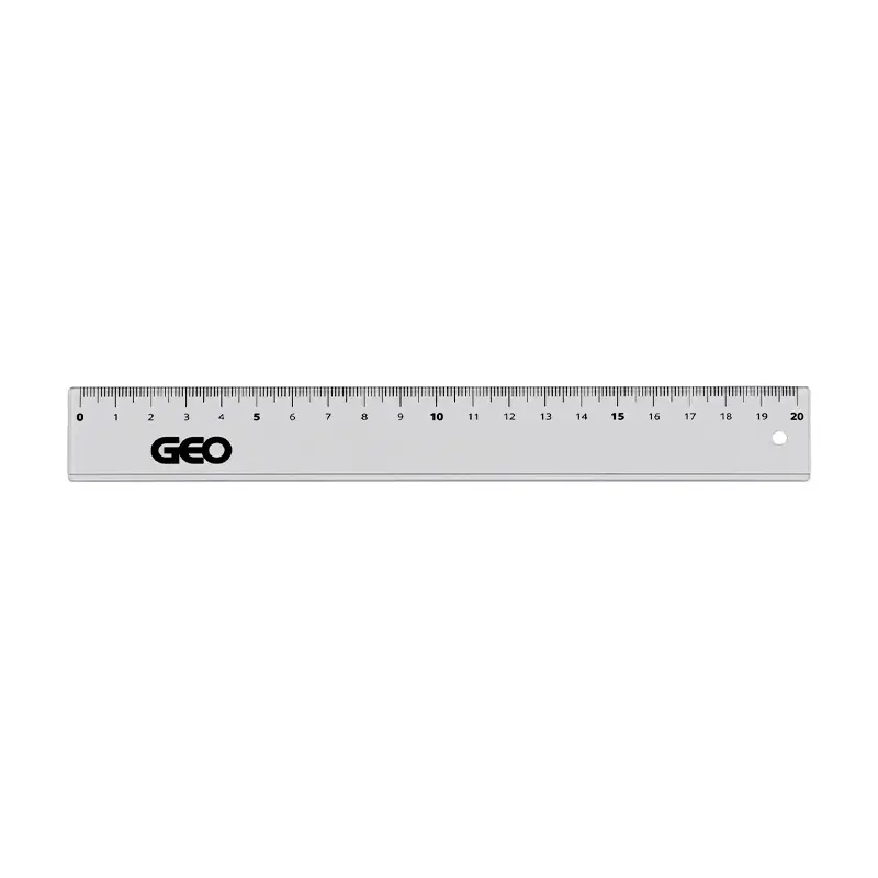 Regla plástica GEO Fume de 20cm.