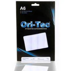 Etiquetas Orion A6 1.9 x 1.9cm. caja de 1050 etiquetas