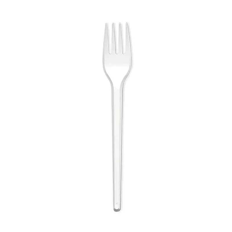 Tenedor plástico blanco, pack de 1000 unidades
