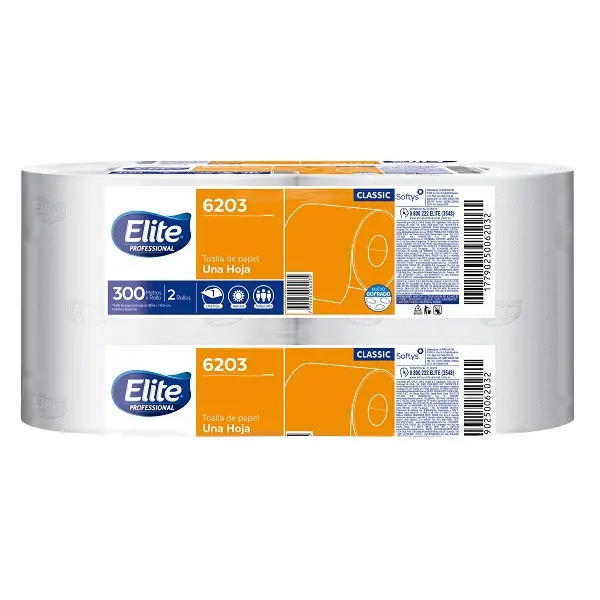Toalla Elite 6309 Jumbo 300 Mts Hs Pack x 2