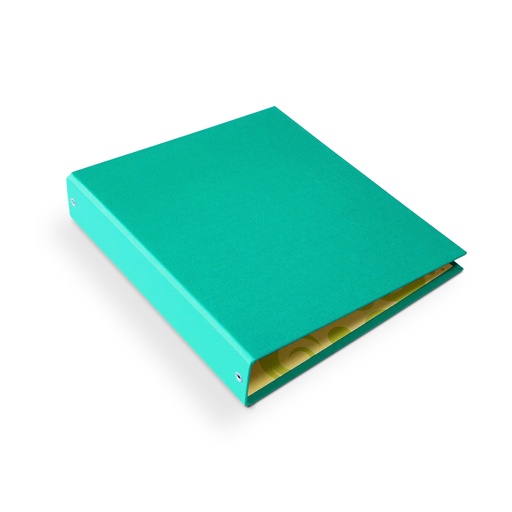 [CARP3AFORVEM] Carpeta 3 anillos 40 mm forrada N°3 verde manzana