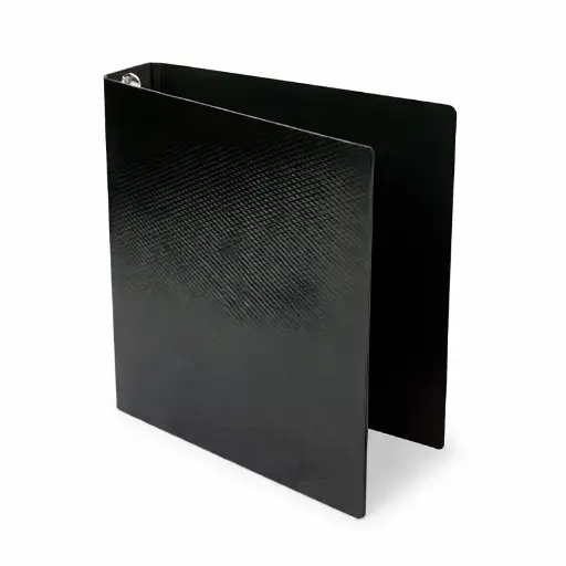 [CARPFIB3AESC] Carpeta 3 anillos 40 mm Fibra Negra N°3