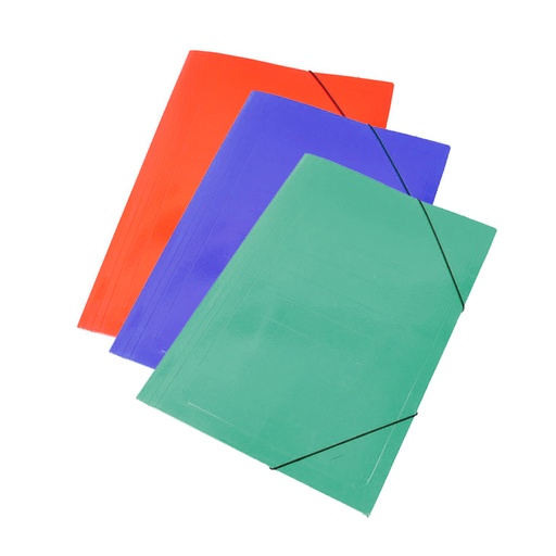 [CARP3S3550PC] Carpeta 3 solapas 35 x 50cm. Colores Surtidos con elástico