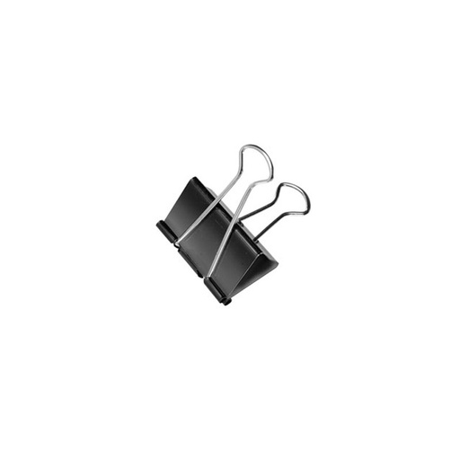[APRPAP19X12] Aprieta papel negro, 19mm. packde 12 unidades