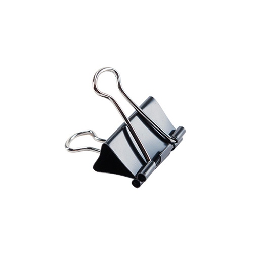[APRPAP32X2] Aprieta papel negro 32mm. pack 12 unidades