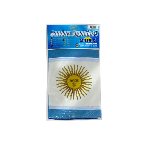 [BANSOL45X72] Bandera Argentina con sol Nuevo Milenio de poliamida, 45 x 72cm.