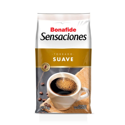 [BONAFTOSU1K] Café torrado Sensacion suave Bonafide, pack de 1kg.