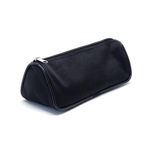 [CANO1CBANANE] Cartuchera de tela cordura de 1 cierre tipo bananita negra