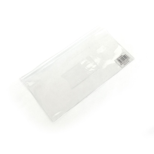 [CANOPLAZIP] Cartuchera transparente simple con cierre Zip 