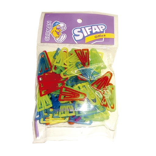 [SIFAPCLIPPLT] Broches Clips Sifap Triangulares Gusti plásticos bolsa x100 unidades