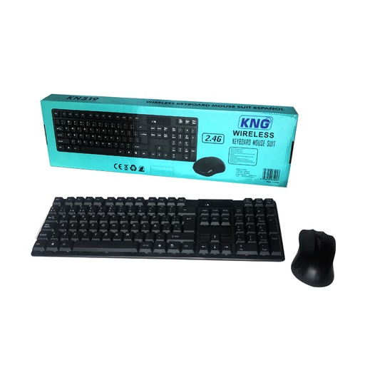 [KNG519] Teclado + Mouse Inalámbrico KNG KN 519