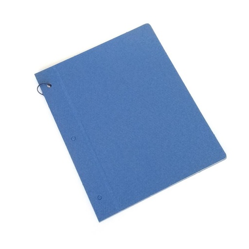[CARFIBRAAZU3] Carpeta N°3 dos tapas fibra azul brillante