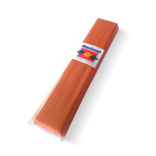[CREPEMARRX10] Papel Crepe Mariscal marrón, pack de 10 unidades