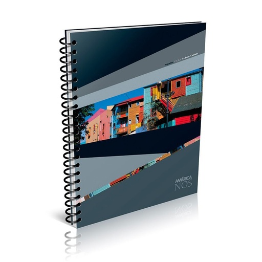 [AMER29780CU] Cuaderno América Nos espiralado, 22x29cm. 80 hojas cuadriculadas