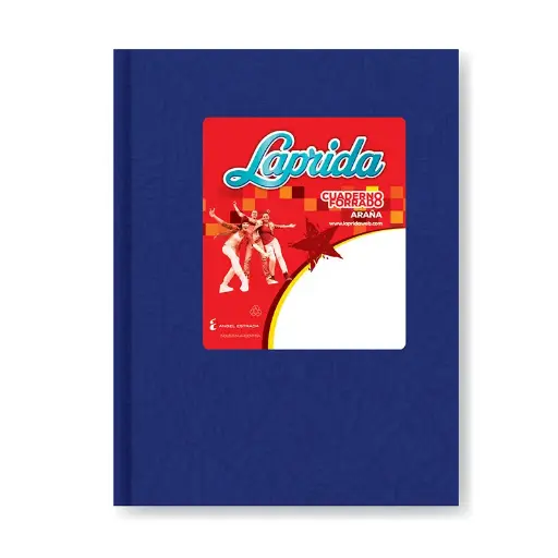[LAPRIDAAZ98R] Cuaderno Laprida Araña azul, 16x21cm. 98 hojas rayadas