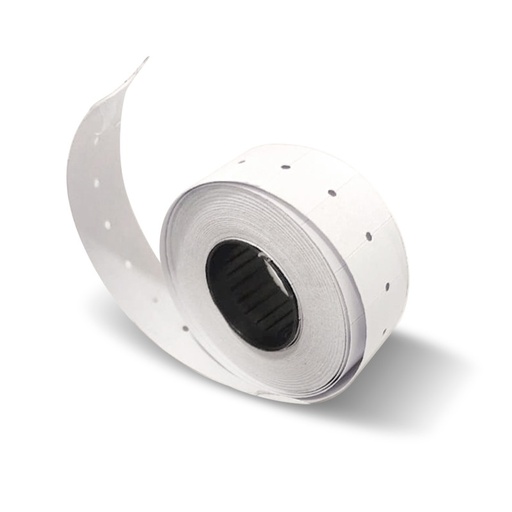 [ETIQBLAETIQ] Etiqueta p/etiquetadora blancas, 1000 etiquetas imprimibles 