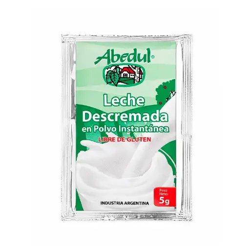 [ABEDULECH40] Leche en polvo descremada Abedul, Caja x 120 sobres de 5g.