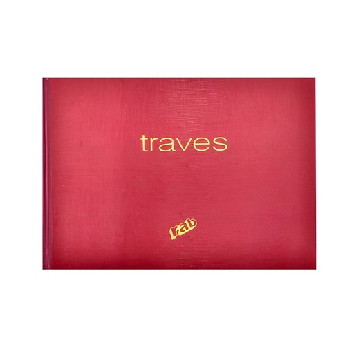 [RABTRAV55902] Libro Traves Rab 2 manos, apaisado, rayado, tapa dura, 33 x 22cm. 200 páginas