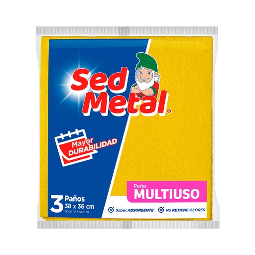 [PANIOMULX3] Paño sintético multiuso, pack de 3 unidades