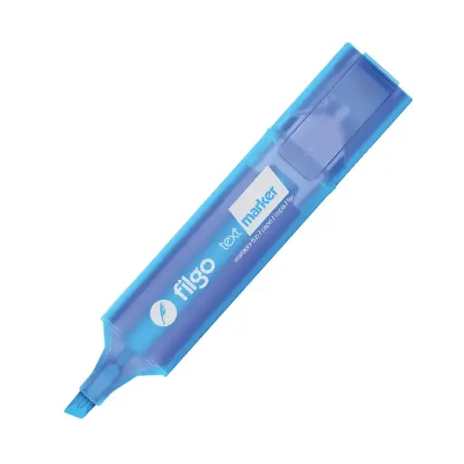 [FILGORETXCEL] Resaltador Chato Filgo Text Marker Flúo celeste