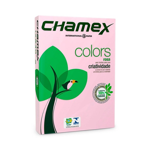 [CHAMEXA4ROS75] Resma Chamex A4 rosa, 75g.(D)