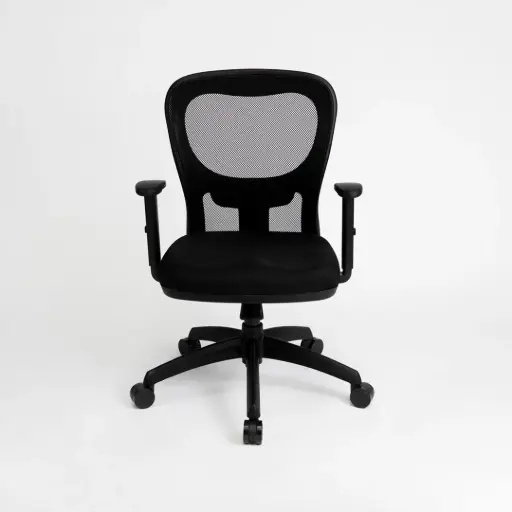 [CITIZBRAZNEG] Silla Neumática con brazos Citiz, respaldo alto, negra