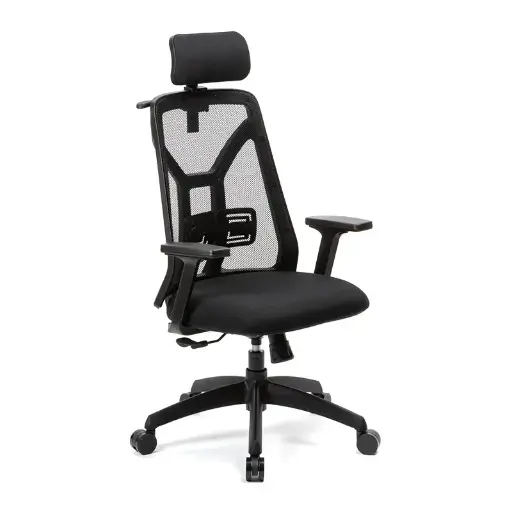 [TOKIOBRCABPER] Sillón Tokio con Brazos + Cabezal + Perchero, negro 