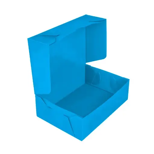 [CAJACELA412] Caja Archivo plástica 12, celeste A4 33 x 24 x 12, 400g. ( E )