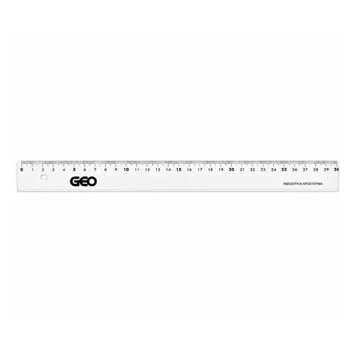 [REGLAECO30C] Regla plástica GEO Eco Cristal de 30cm. (E) 
