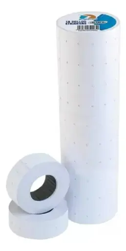 [ETIQBLAETIQX10] Pack x 10 Etiqueta p/etiquetadora blancas, 1000 etiquetas imprimibles