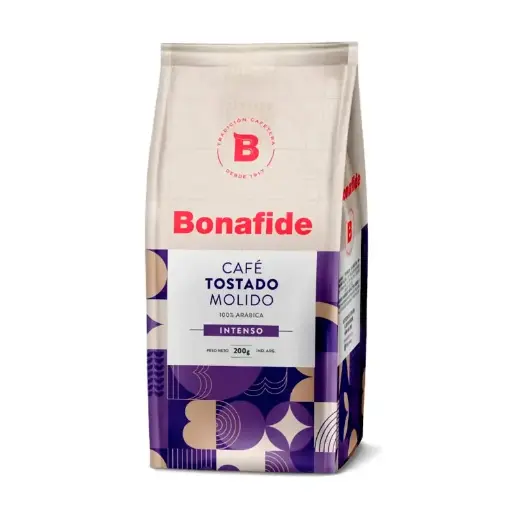 [BONAFCATOSIN200] Café tostado Intenso Bonafide, pack de 200g.